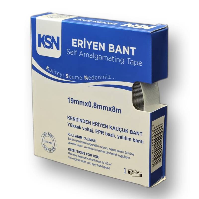 KSN Kendinden Eriyen Kauçuk Bant 19mmx0.8mmx8m