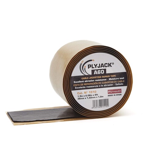 PLYJACK® A60 Kauçuk Mastik Kablo Kılıf Onarım Bandı 38 mm x 1,8 m - Thumbnail