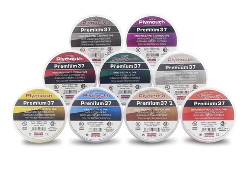 Plymouth - Premium 37 - Renkli PVC Elektrik İzolasyon Bandı