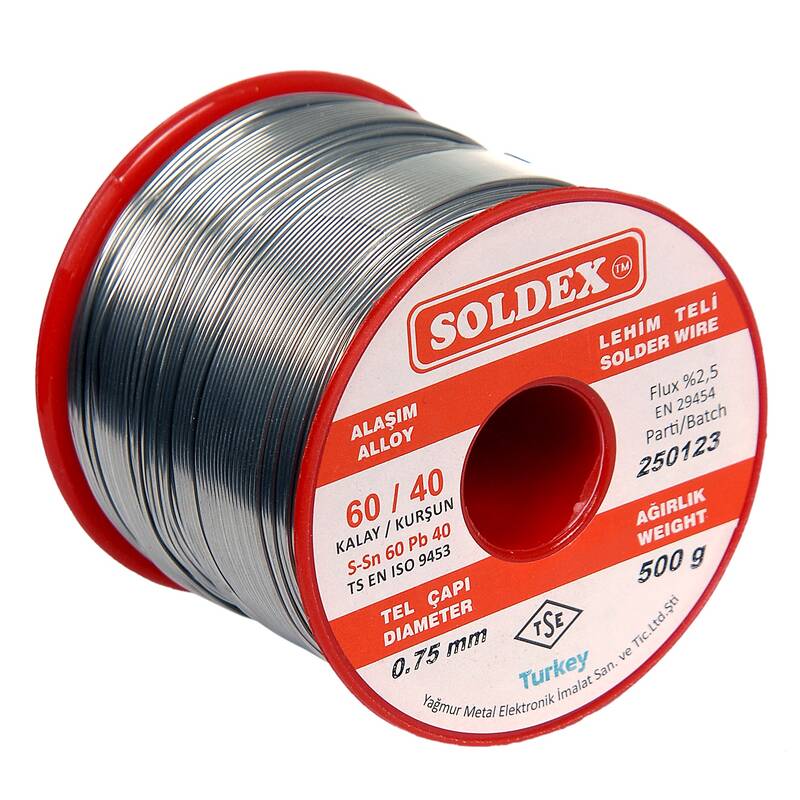 Soldex Lehim Teli Sn60/Pb40 (500 gr.)