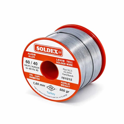 Soldex - Soldex Lehim Teli Sn60/Pb40 (500 gr.)