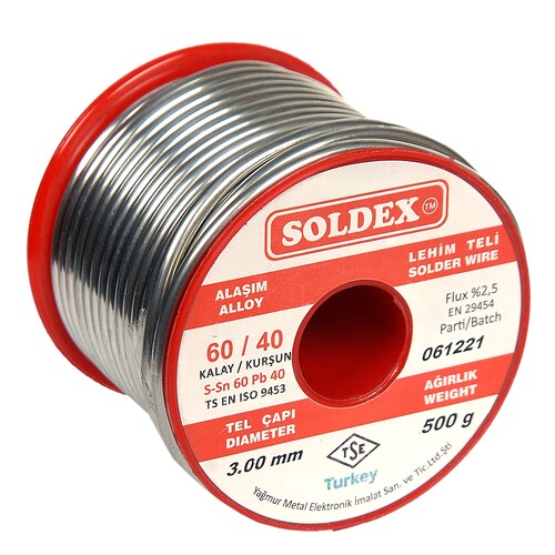 Soldex Lehim Teli Sn60/Pb40 (500 gr.) - Thumbnail