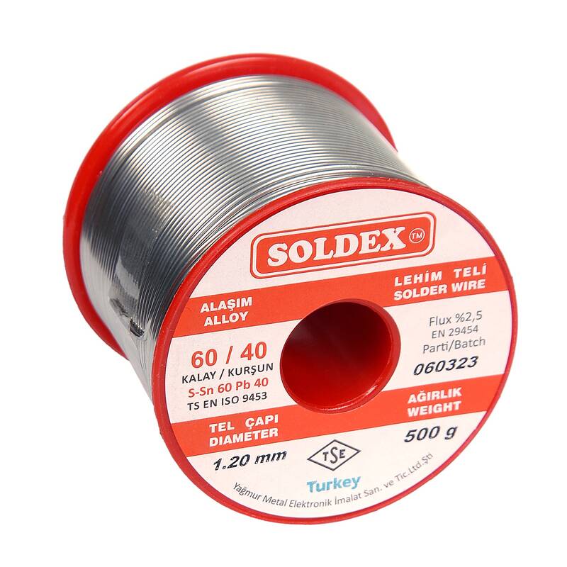 Soldex Lehim Teli Sn60/Pb40 (500 gr.)
