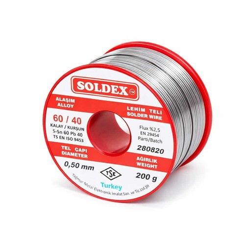 Soldex - Soldex Lehim Teli Sn60/Pb40 (200 gr.)