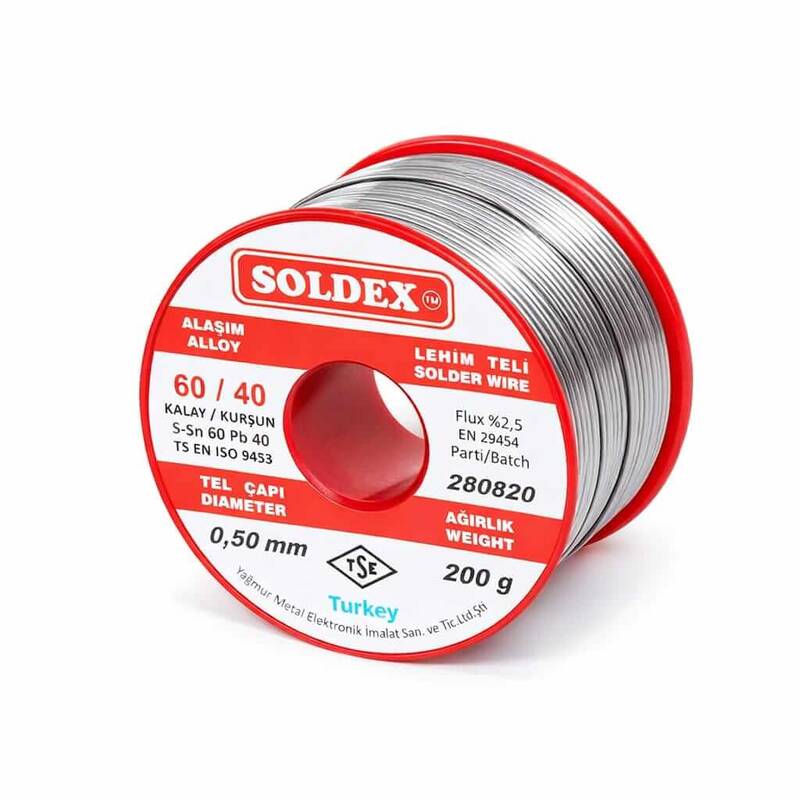 Soldex Lehim Teli Sn60/Pb40 (200 gr.)