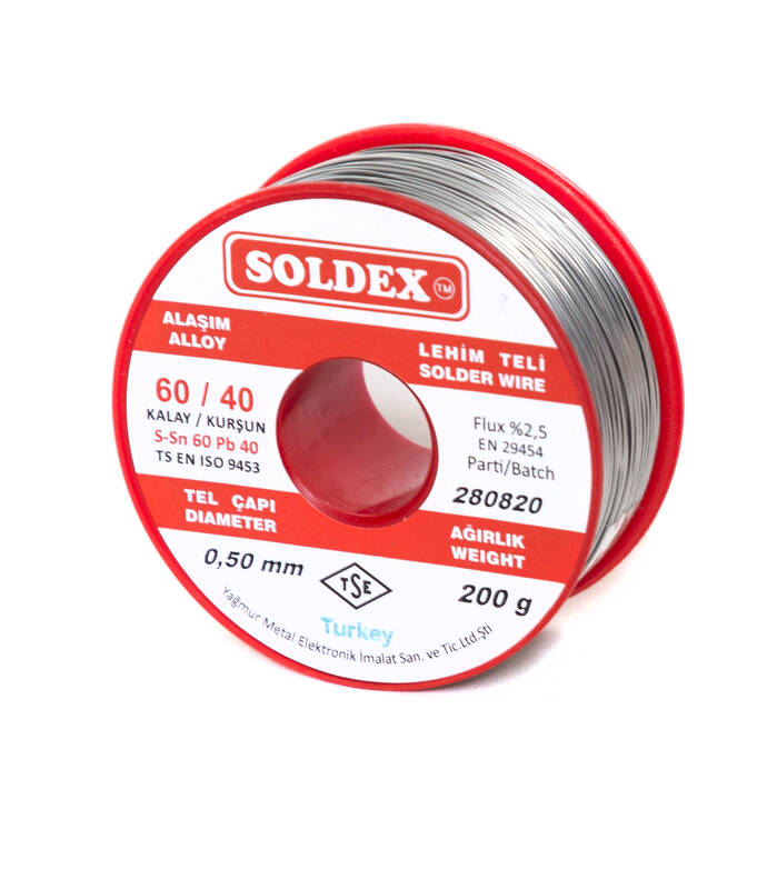 Soldex Lehim Teli Sn60/Pb40 (200 gr.)