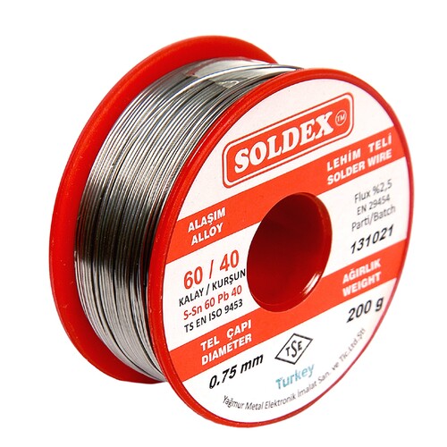 Soldex Lehim Teli Sn60/Pb40 (200 gr.) - Thumbnail