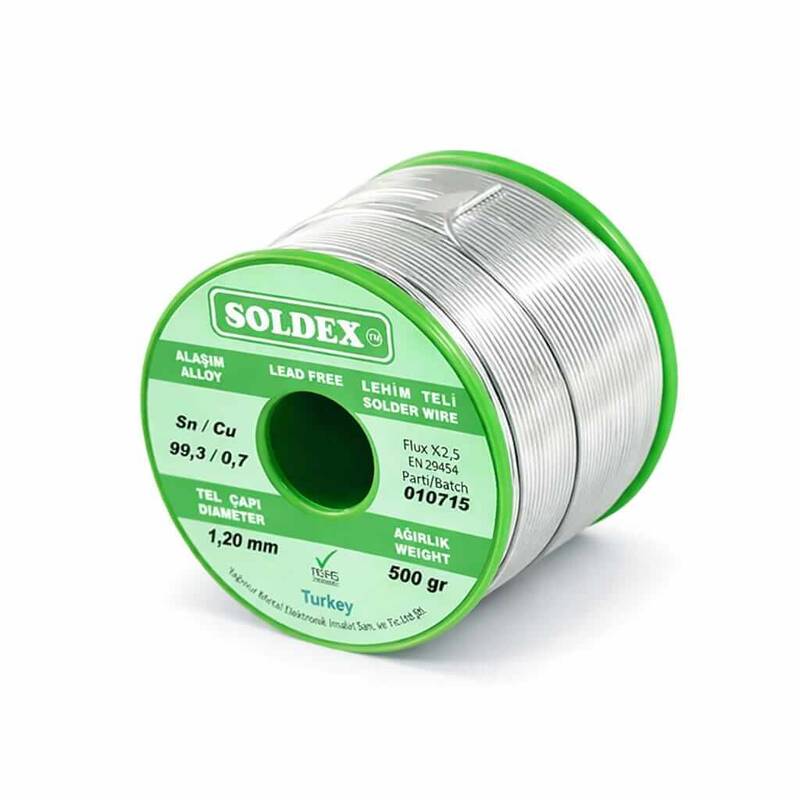 Soldex Kurşunsuz Lehim Teli Sn99.3 Cu0.7 (500 gr.)