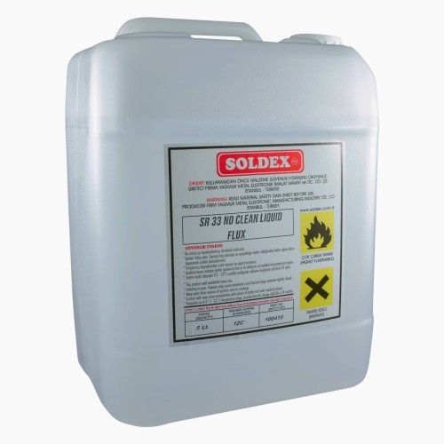  - Soldex No Clean Sıvı Flux SR33 (5 lt.)
