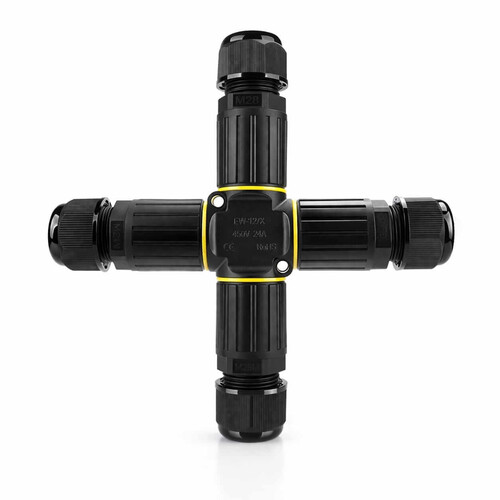  - Vidasız Saha Montaj Su Geçirmez Artı Kablo Konnektörü IP68 - 3pin EW-P25X-3P