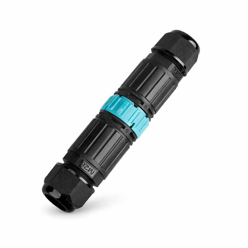 Vidasız Saha Montaj Su Geçirmez Sök-Tak Kablo Konnektörü IP68 - 4 pin EW-P25MF-4P